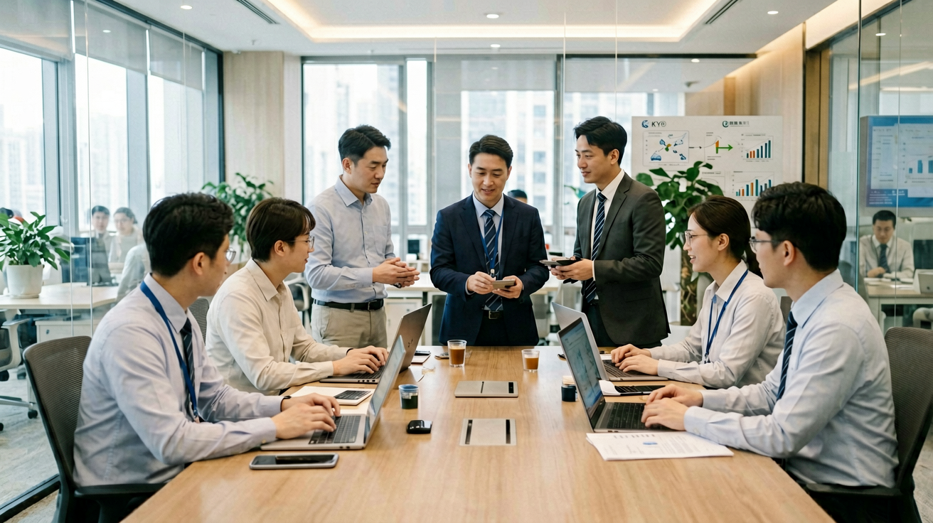 KY开元集团现代化办公区域，体现企业专业规范的工作环境